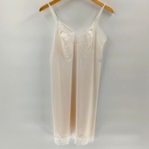 Gaymode full body dress slip cream white lace 34 12S vintage